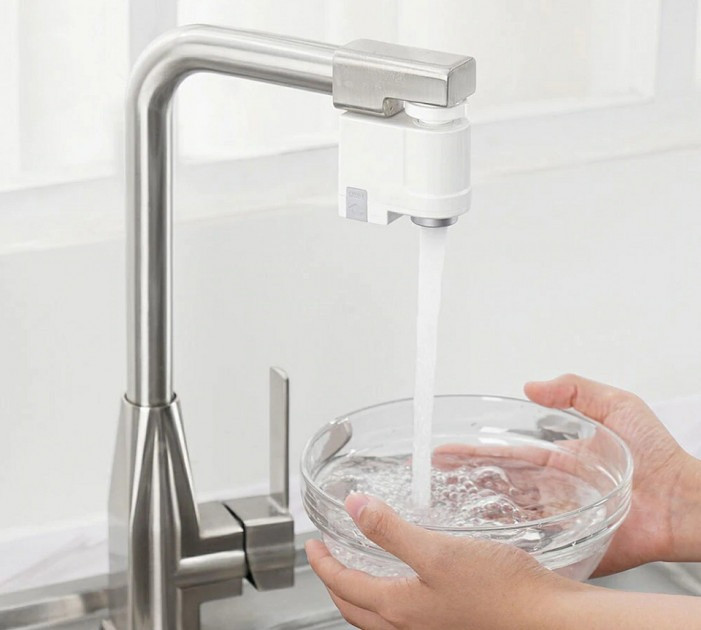 Сенсорная насадка на кран Xiaomi Xiaoda Automatic Water Saver Tap White (Global) Сяоми Б3135-7 - фото 5 - id-p2051364027