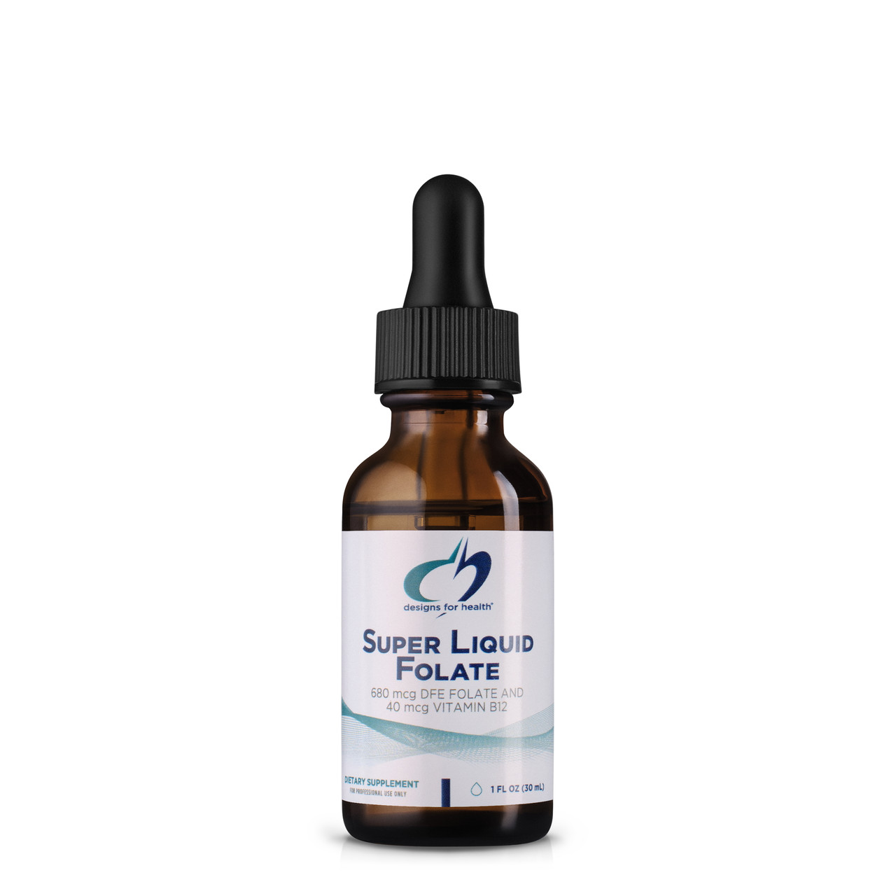 Designs for Health Super Liquid Folate / Фолієва кислота 400 мкг Вітамін Б9 рідкий 30 мл