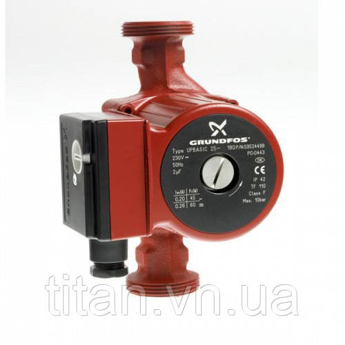 Насос циркуляційний Grundfos 25-6 180