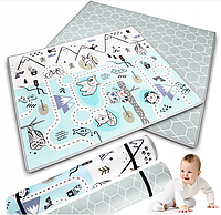 Розвиваючий мат для дітей NK-342 Nukido 150x180x1.5 см (734200) килимок для повзання малюка Б3481
