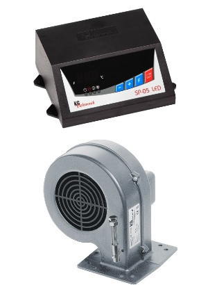 Автоматика для твердотопливных котлов KG ELEKTRONIK SP-05+вентилятор DP-02 (комплект) - фото 2 - id-p368369349