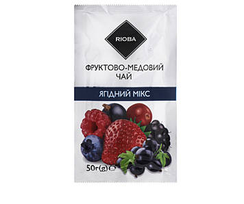 Чай Rioba Ягідний мікс фруктово-медовий 50г 12шт упаковка