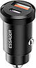 Автомобільний зарядний пристрій у прикурювач Essager Gyroscope Mini Charger 30 W Black (ECCAC-TL01), фото 3