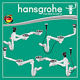 Сифон автомат з переливом для мийки з композиту на одну чашу hansgrohe D16-11 Automatic (43937000), фото 5