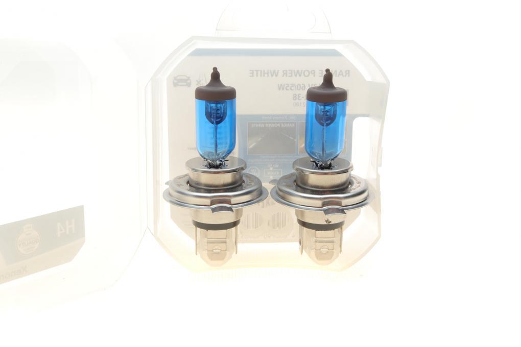 Автолампа H4 12V 60/55W P43t Range Power White (4500K) (к-кт 2шт) NARVA 486802100 UA62, фото 1