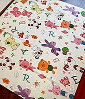 Дитячий розвиваючий двосторонній термо килимок з текстурним покриттям 180*150 товщиною 1см