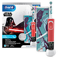 Электрическая зубная щетка детская Braun Oral-B Stages Power D100 Starwars + футляр Б3776-7