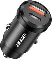 Автомобильное зарядное устройство в прикуриватель Essager Gyroscope Mini Charger 45W Black (ECCAC45-TL01-Z)