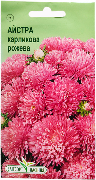 Насіння Айстри карликова рожева 0,2 г, фото 1