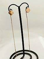 Золоті сережки протяжки Ukr-Gold