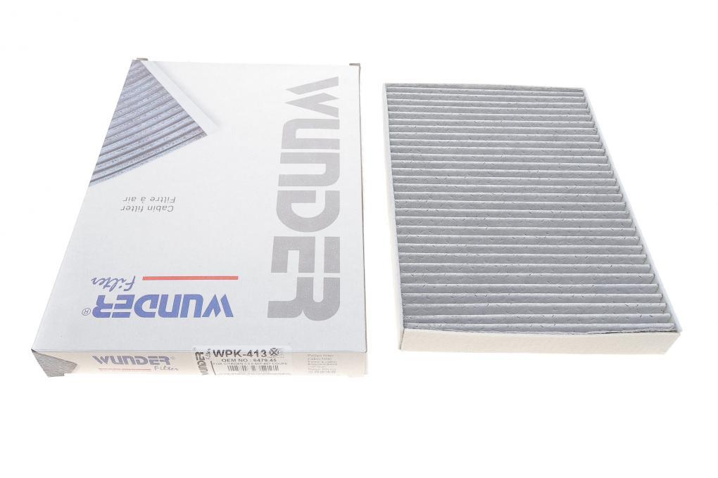 Фільтр салону Citroen C5/Peugeot 407 04- (вугільний) WUNDER FILTER WPK 413 UA62, фото 1