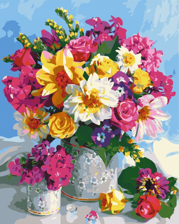 Картина за номерами Квіткова веселка 40*50 см ArtCraft 12114-AC