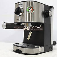 Еспресо кавомашина Grunhelm GEC17 | 850 Вт | 15 бар | Об'єм 1.0 л | Мелена кава | Підігрів чашок