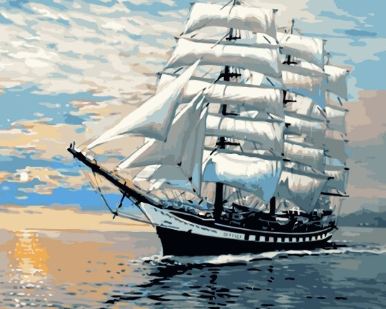 Картина за номерами БІЛІ ПАРУСА 40*50 см Art Craft 10613-AC