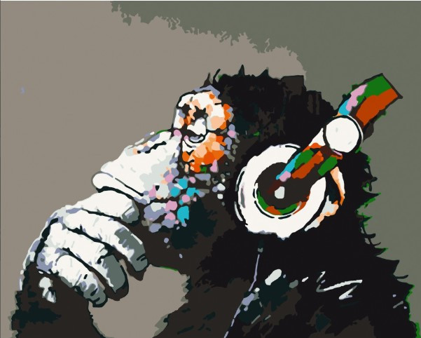 Картина за номерами DISCO MONKEY 40*50 см Art Craft 11675-AC
