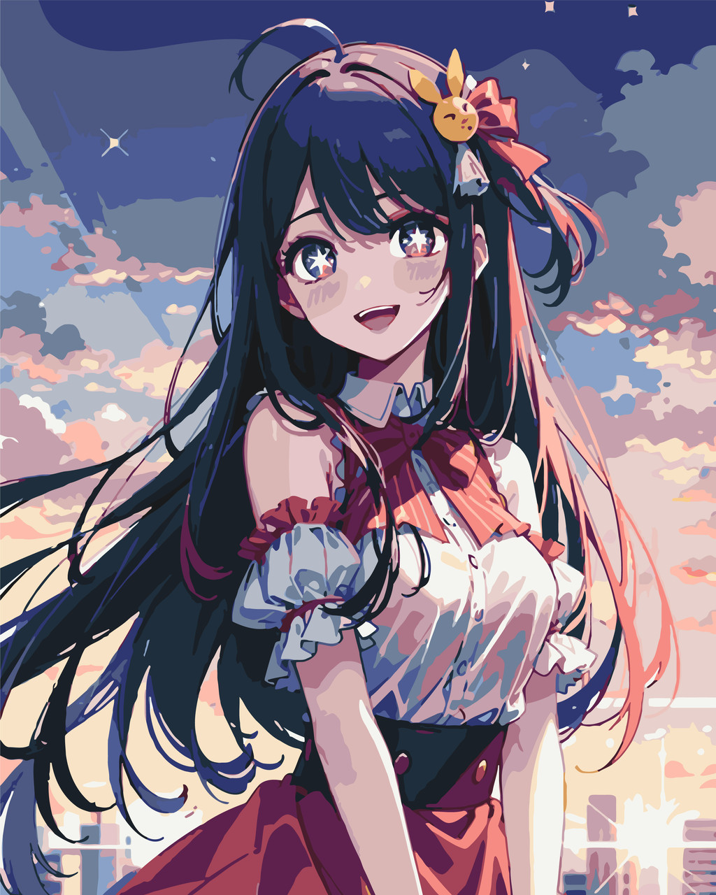 Картина за номерами Зоряне Дитя. Аниме. Аі Хосино 40*50 см Оригамі LW 30570, фото 1