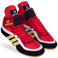 Обувь для борьбы (борцовки) замшевые детские Zelart, размер 44 (28 см), красный