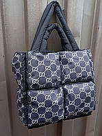 Женская стеганая дутая сумка Gucci, дутик, сумка на молнии, стильная сумка, модная сумка Gucci