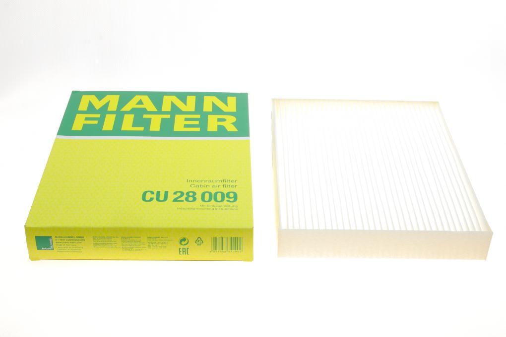 Фільтр салону Ford Focus/Kuga/Explorer 18-/Ranger 22-/Mustang Mach-E 20- MANN-FILTER CU 28 009 UA62, фото 1