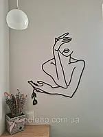 Настінне панно Дівчина з тюльпаном