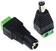 Роз'єм для під'єднання живлення, конектор клемник + гніздо DC 5,5 мм/2,1 мм (мама/тапа) з клемною колодкою, фото 3
