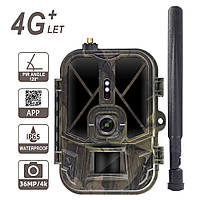 Камера фотоловушка, Охотничьи GSM камера (4G, 10 000mAh), Охотничьи камеры ловушки с симкой, DVS