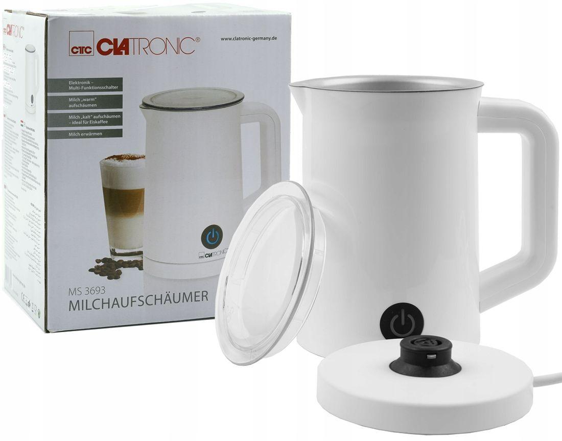 Спінювач молока Clatronic MS 3693 – 600 Вт, 550 мл, 3 режими, антипригарне покриття