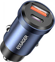 Автомобильное зарядное устройство в прикуриватель Essager Gyroscope Mini Charger 45W Blue (ECCAC45-TL03-Z)