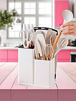 Набір кухонного приладдя 19 шт. із підставкою та ножами TS Kitchen QXF-05 кухонні аксесуари 19 Предметів