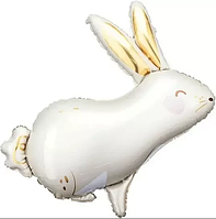 Фольгована кулька фігура "Кролик" кремова 79х55 см. в уп. (1шт.)