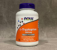 NOW Foods, L-триптофан, L-Tryptophan 500 мг, 120 капсул