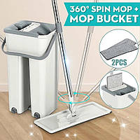 Magic Squeeze scratch Floor Cleaning Mop Швабра ленівка з автоматичним віджимом