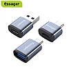 Перехідник ESSAGER micro USB to Type-C Soray OTG адаптер Grey (EZJMC-SRC0G), фото 3