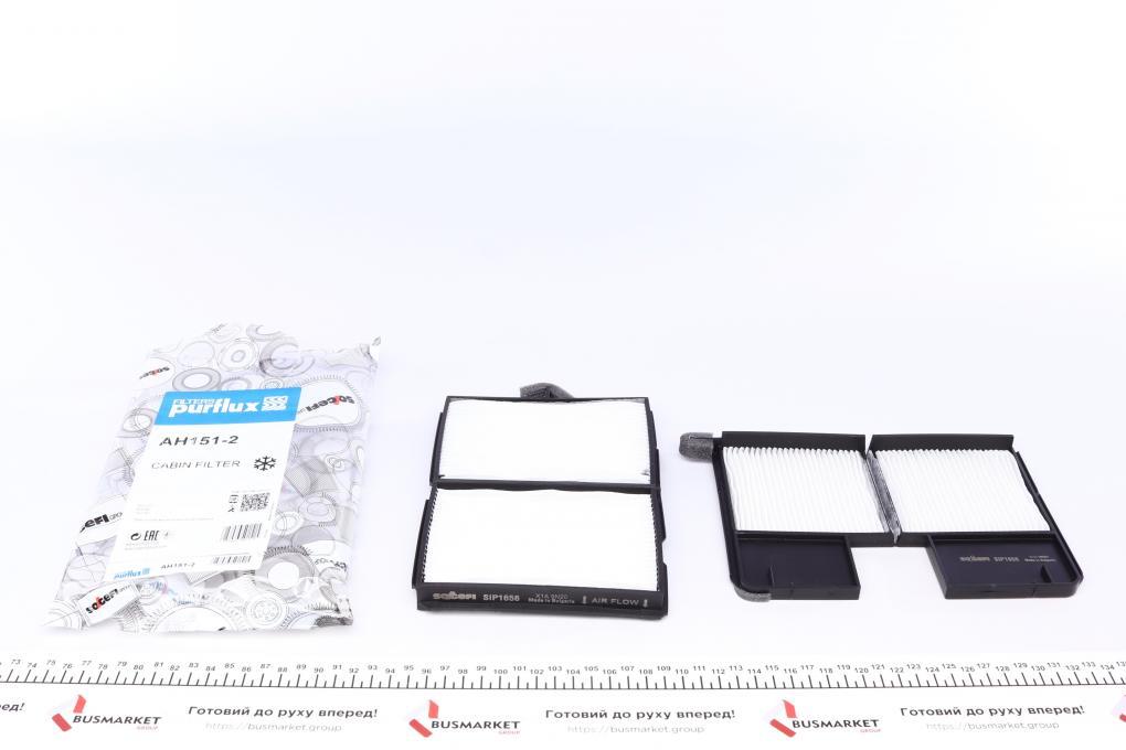 Фільтр салону Toyota Avensis 1.6-2.0TD 97-03 PURFLUX AH151-2 UA62, фото 1