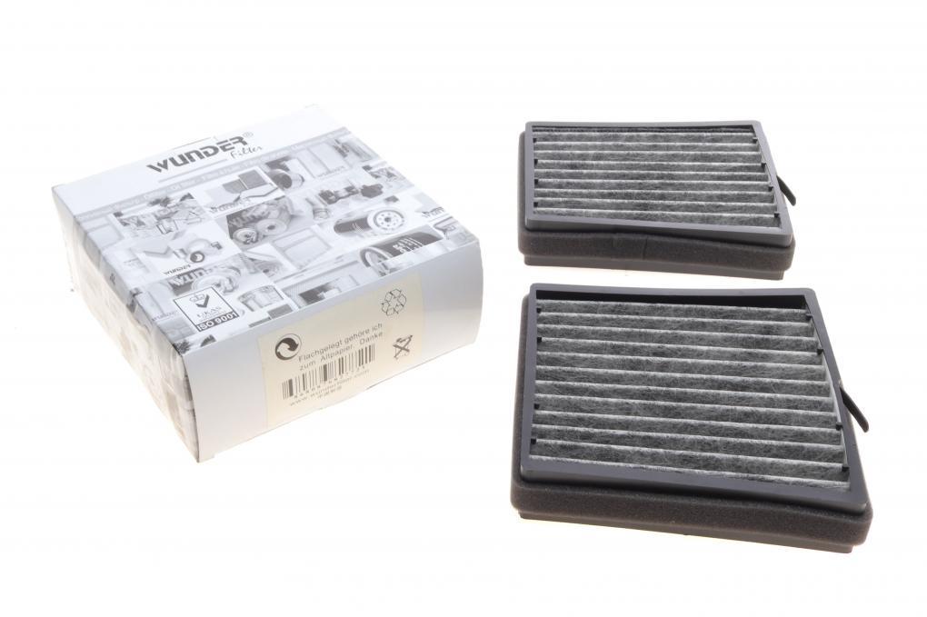 Фільтр салону MB C-class (W203) 00-07 (вугільний) (к-кт 2шт.) WUNDER FILTER WPK 722 UA62