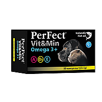 Perfect Vit&Min Omega 3+  капсулы по 1г для собак и котов ( 50 шт )