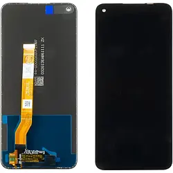 Дисплей для Realme 8i модуль у зборі (екран та сенсор) p/n:1540430320/1540422970, з рамкою, Чорний