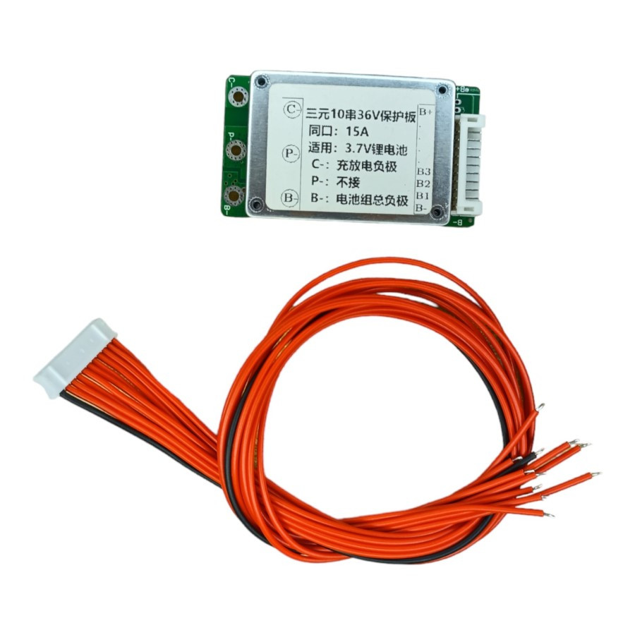 BMS 10S плата захисту акумуляторів Li-Ion 36V 15A, фото 1