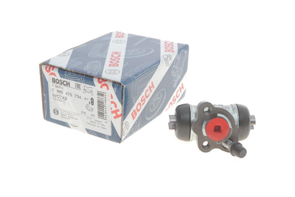 Циліндр гальмівний (задній) Toyota Corolla 92-02 (L) (d=19mm) BOSCH 0 986 475 734 UA62, фото 1