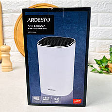 Біла браш-підставка для ножів і кухонного приладдя ARDESTO Gemini, фото 3