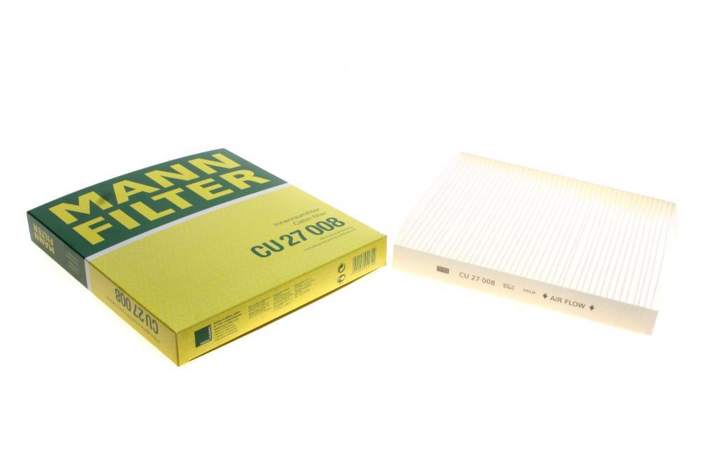 Фільтр салону Jeep Grand Cherokee/Dodge Durango 11- MANN-FILTER CU 27 008 UA62, фото 1