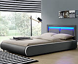 Ліжко двоспальне MURC 180х200 см. з LED-підсвіткою, фото 2
