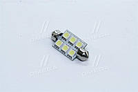 Лампа LED софитная C5W 24V T11x39-S8.5 (6 SMD size5050) WHITE (tmp-14T11-24V) 4905973834