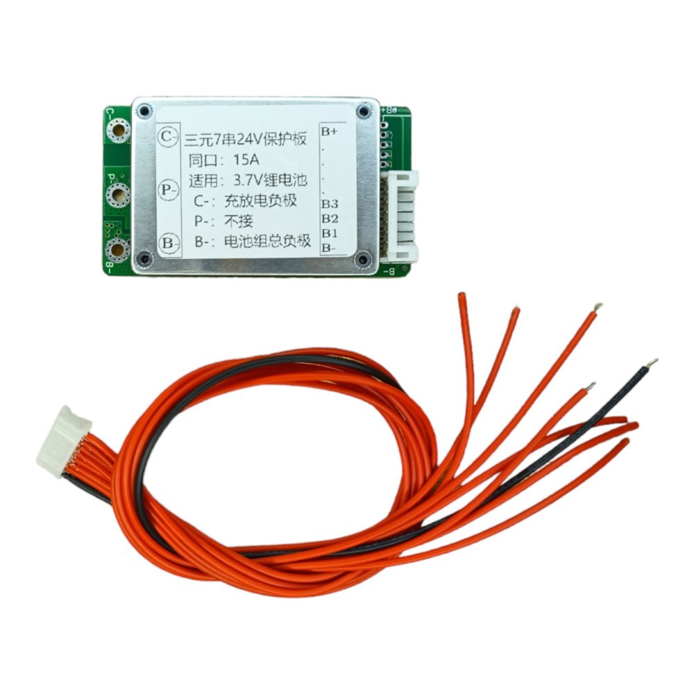BMS 7S плата захисту акумуляторів Li-Ion 24V 15A, фото 1