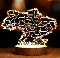 Светильник-ночник от USB "Карта Украины".