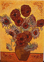 Картина з бурштину Соняшники Ван Гога