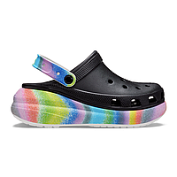 Crocs Crush Spray Dye Clog оригинальные, Кроксы женские на платформе Классик Краш черные оригинал + коробка