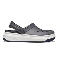 Crocs Full Force Slate Grey оригинальные, Кроксы Фул Форс серые с белой подошвой мужские оригинал + коробка