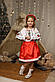 Вишиванка для дівчинки Цвіт Калини червона, фото 3