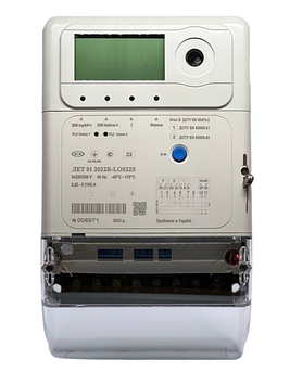 Лічильник електроенергії ЛЕТ01 2022R-LOS22S(багатотарифний, актив-реактив, PLC-модем, реле)